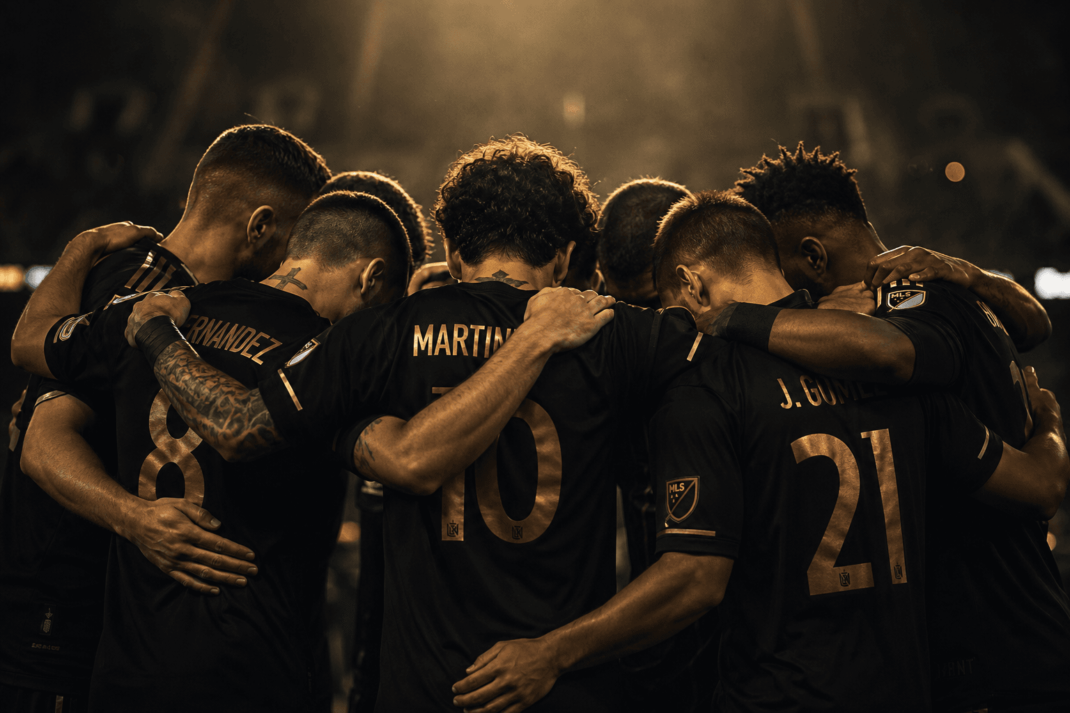 Apex League team huddle
